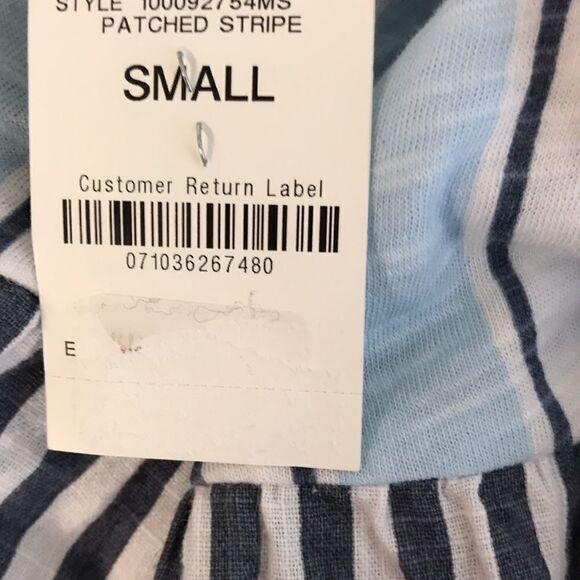 Style & Co Cotton Tiered Printed Top size Small - Picture 4 of 5